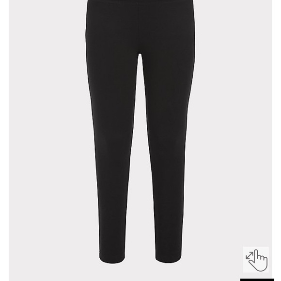 Torrid Black Ponte Pixie Pant 1 - Picture 6 of 11